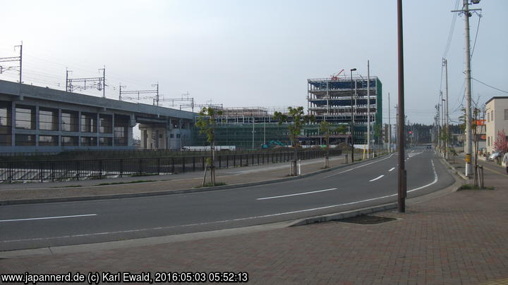 Shin-Aomori Bahnhofsnähe: hier wird gebaut
